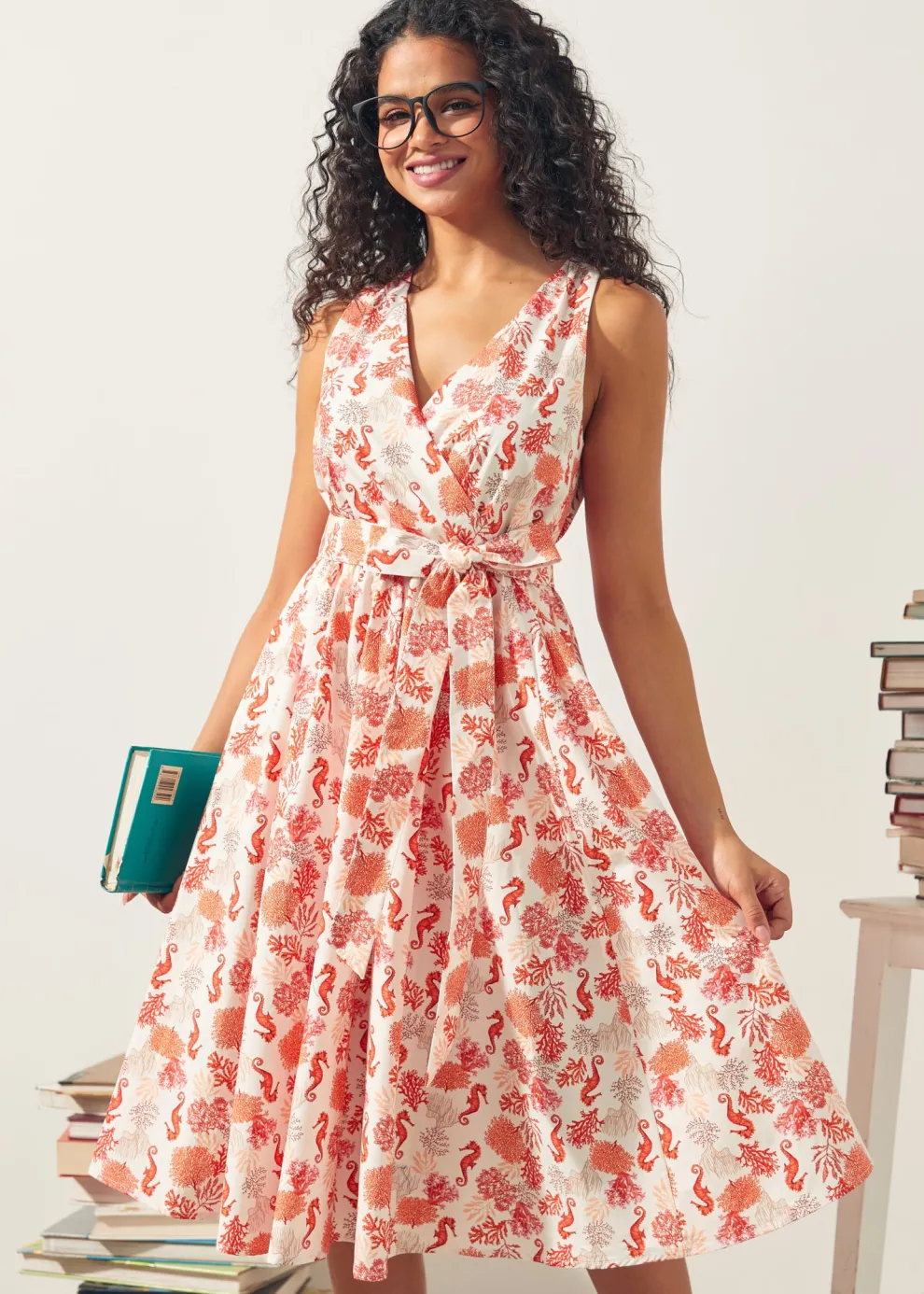 Instant Energy Faux-Wrap Dress