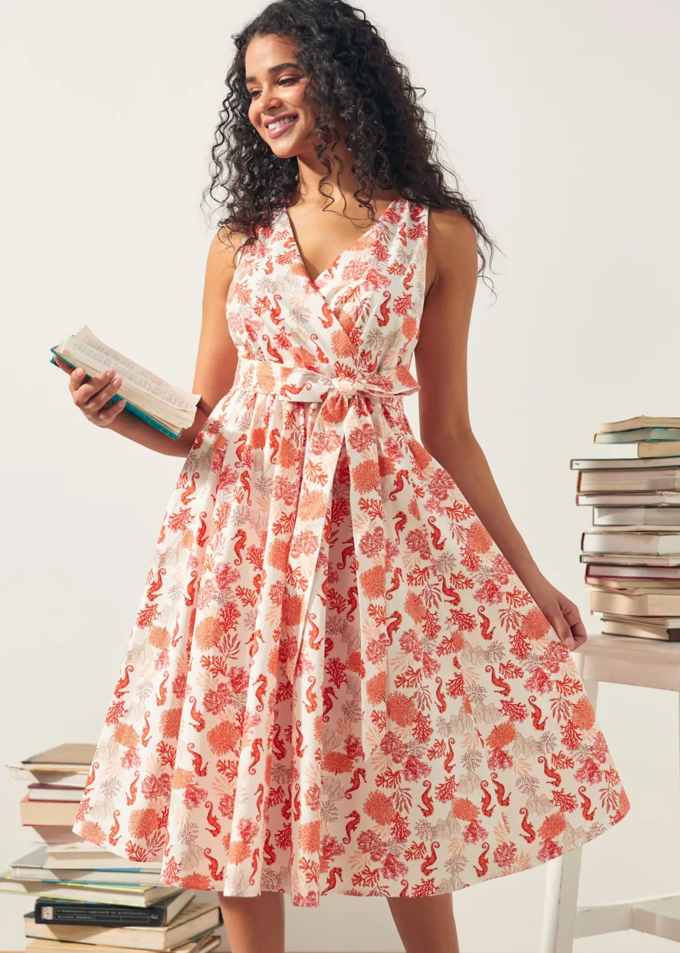 Instant Energy Faux-Wrap Dress