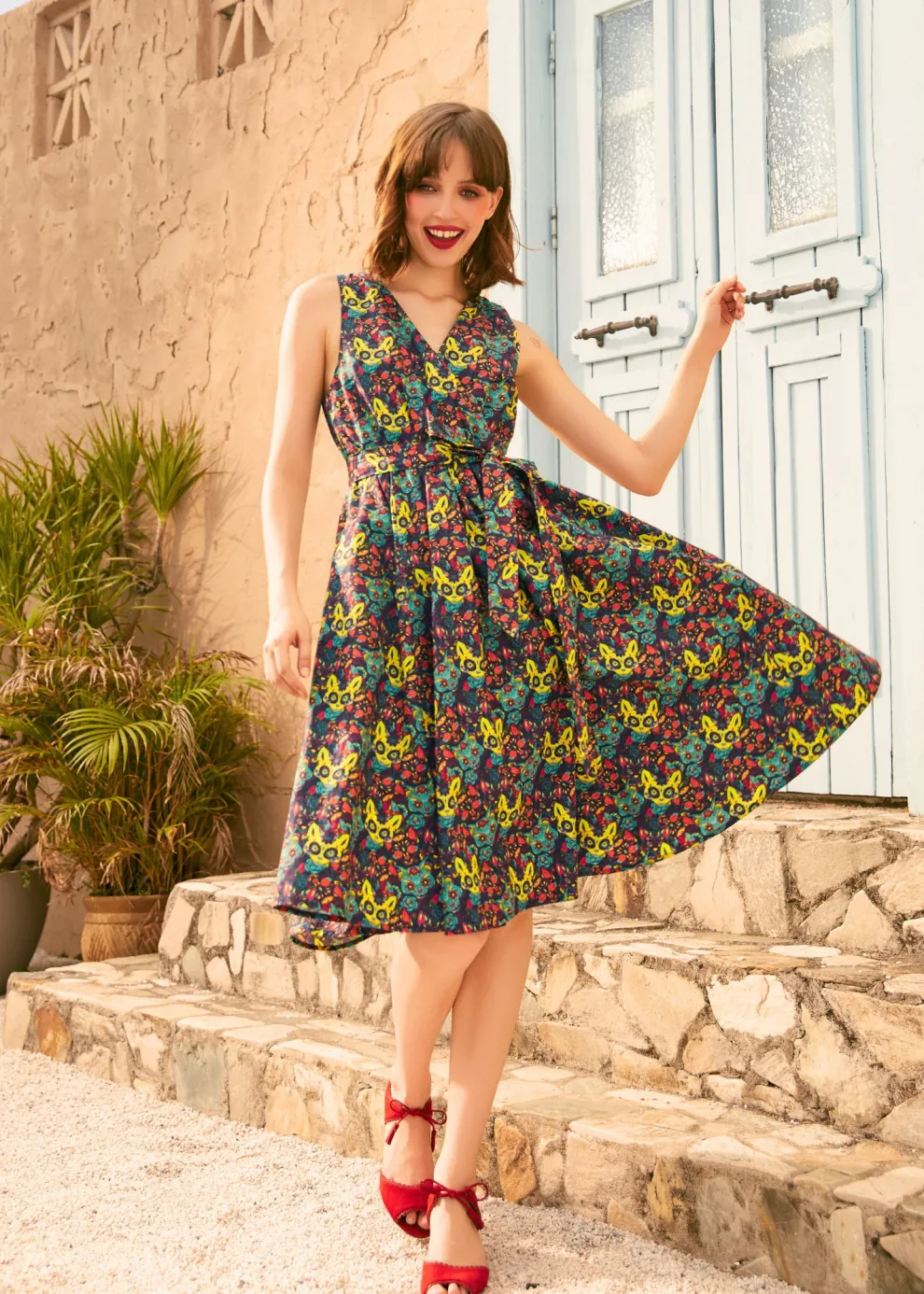 Instant Energy Faux-Wrap Dress