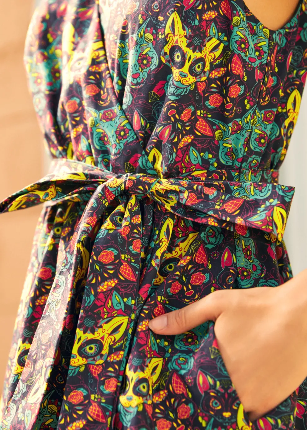 Instant Energy Faux-Wrap Dress