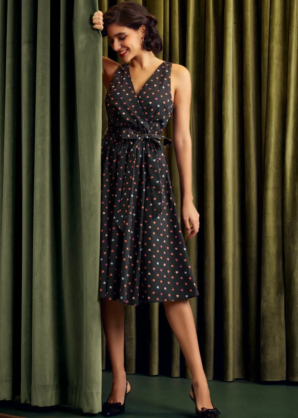 Instant Energy Faux-Wrap Dress