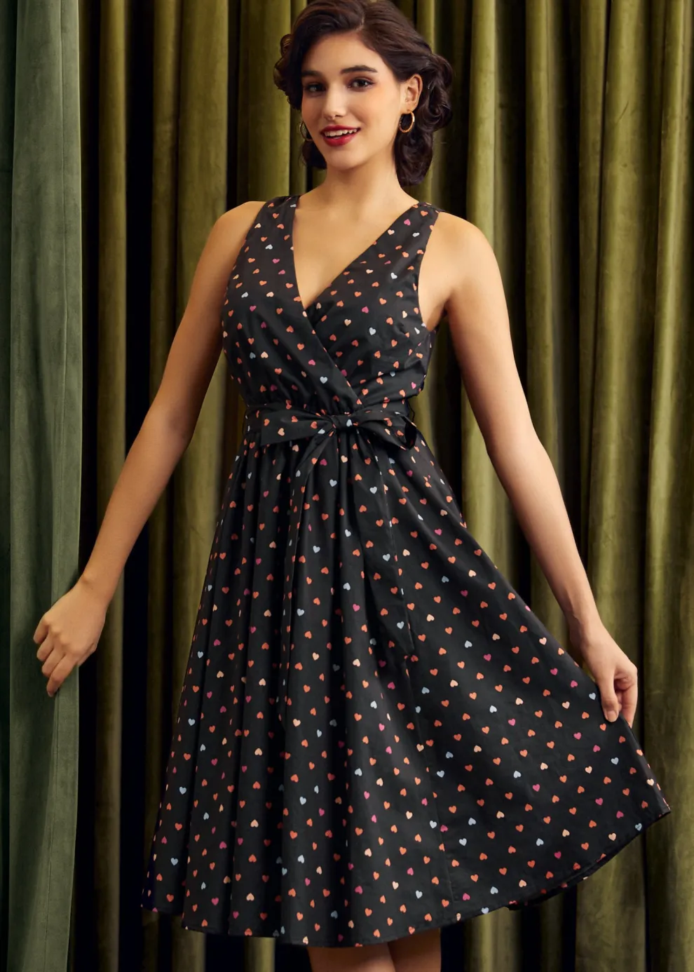 Instant Energy Faux-Wrap Dress