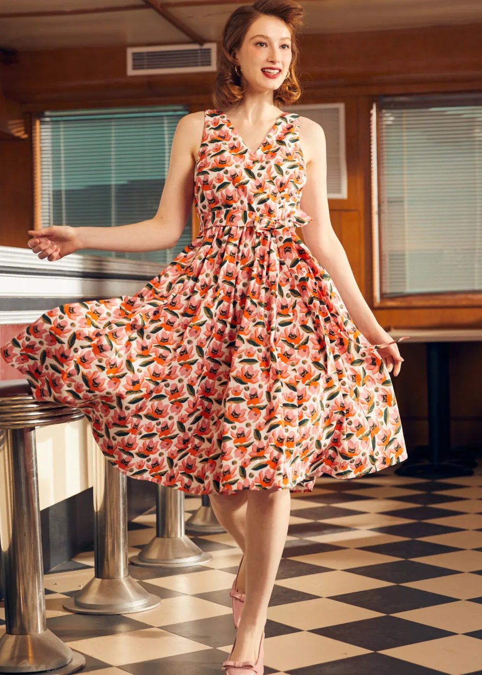 Instant Energy Faux-Wrap Dress