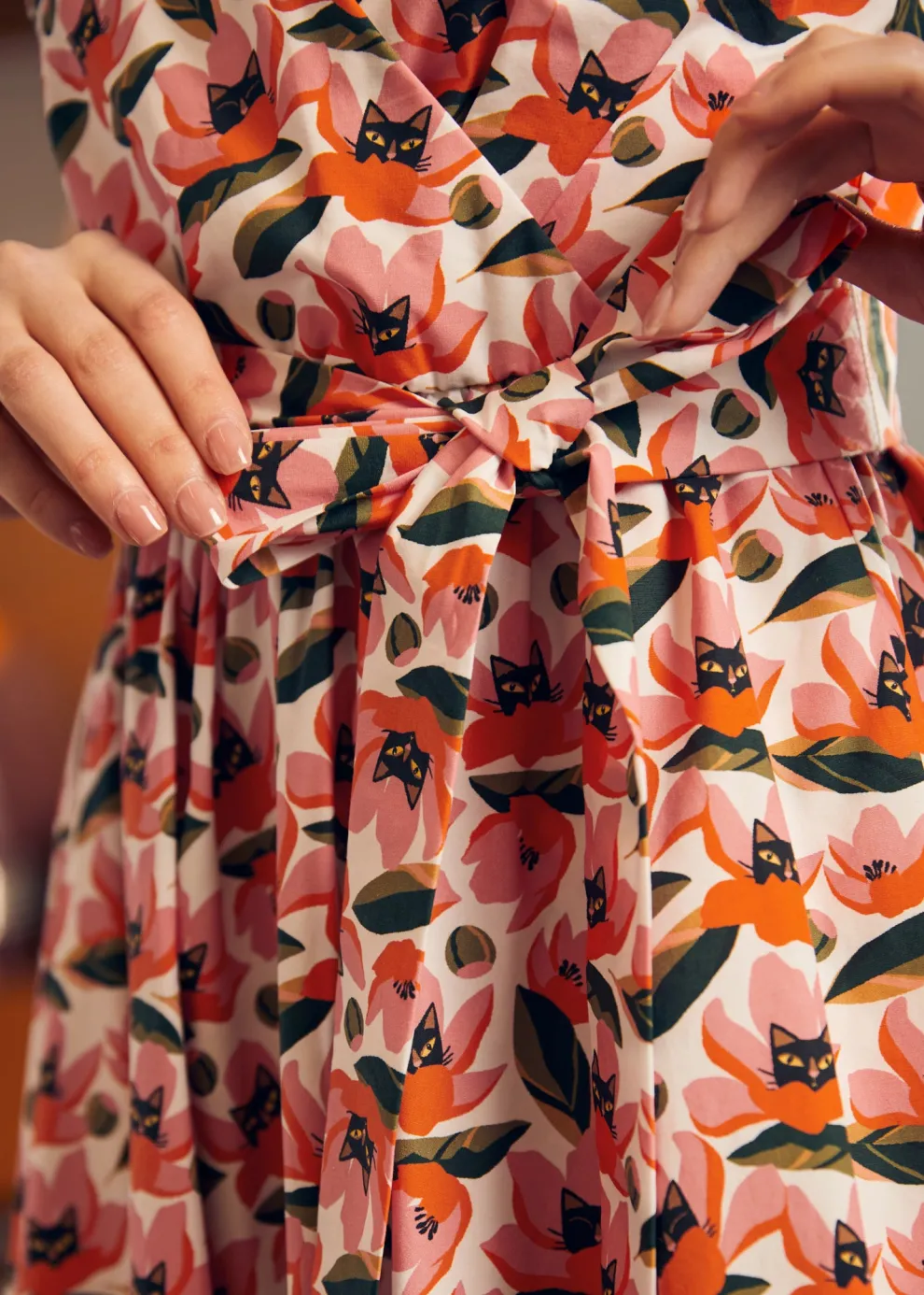 Instant Energy Faux-Wrap Dress