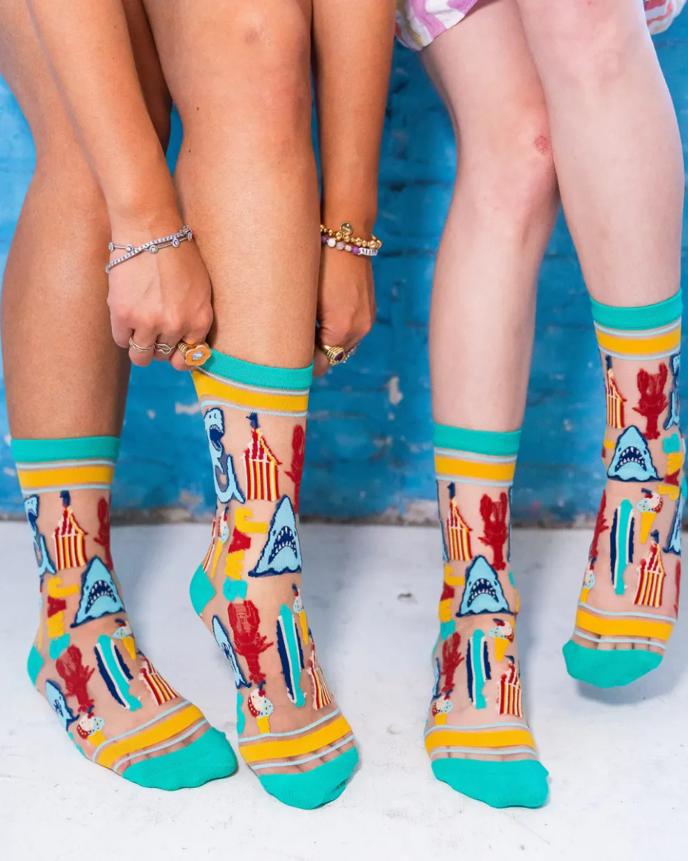 JAWS 50th Anniversary Sheer Crew Sock