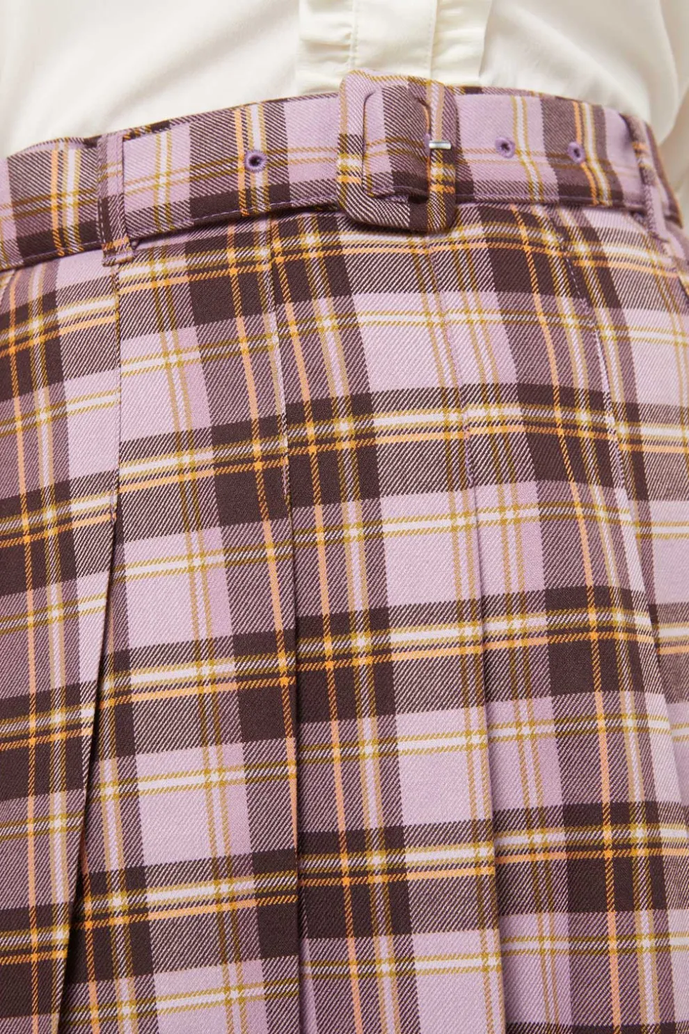 Jeannie Check Mini Skirt