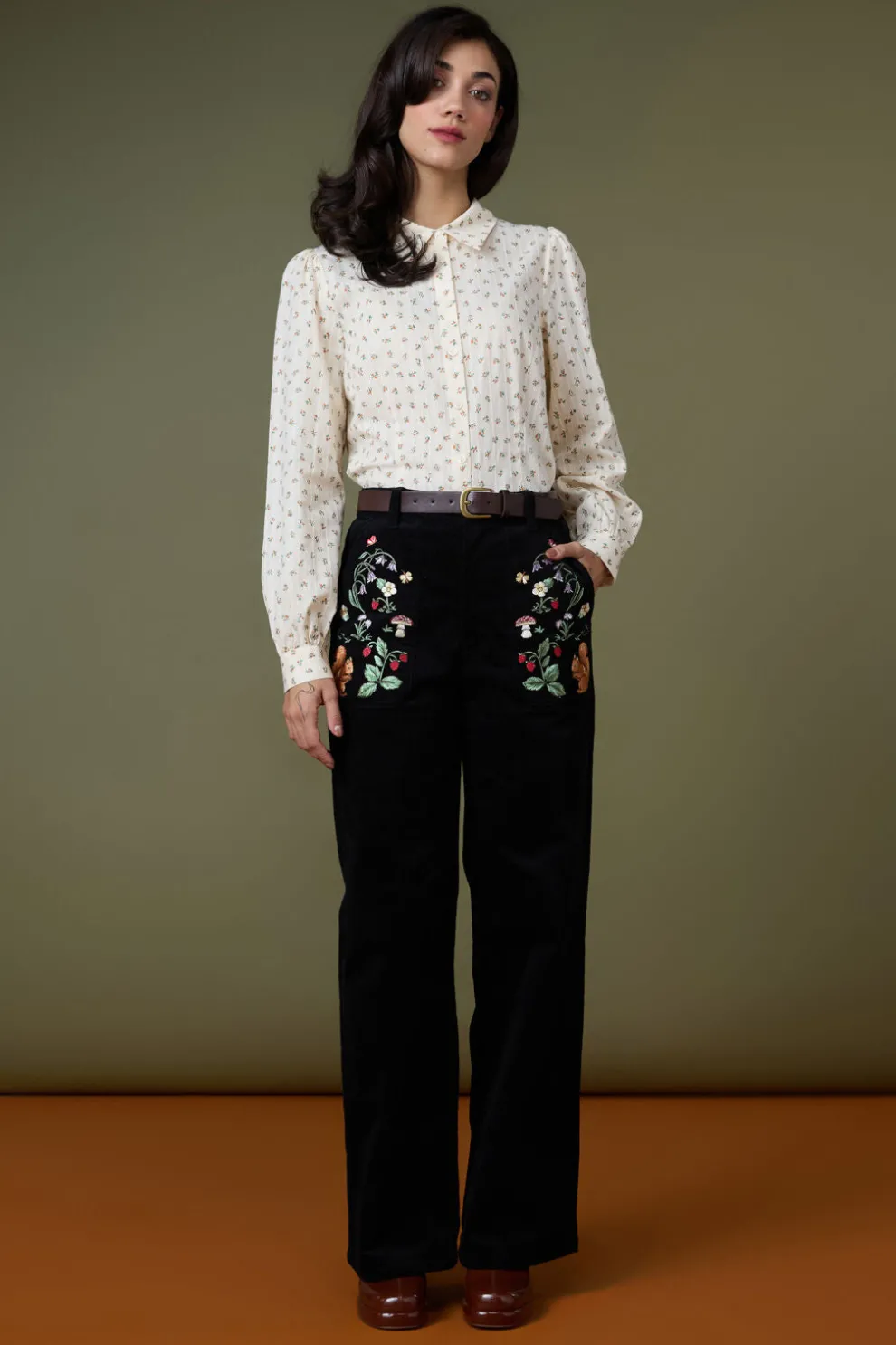 Lana Ditsy Floral Blouse