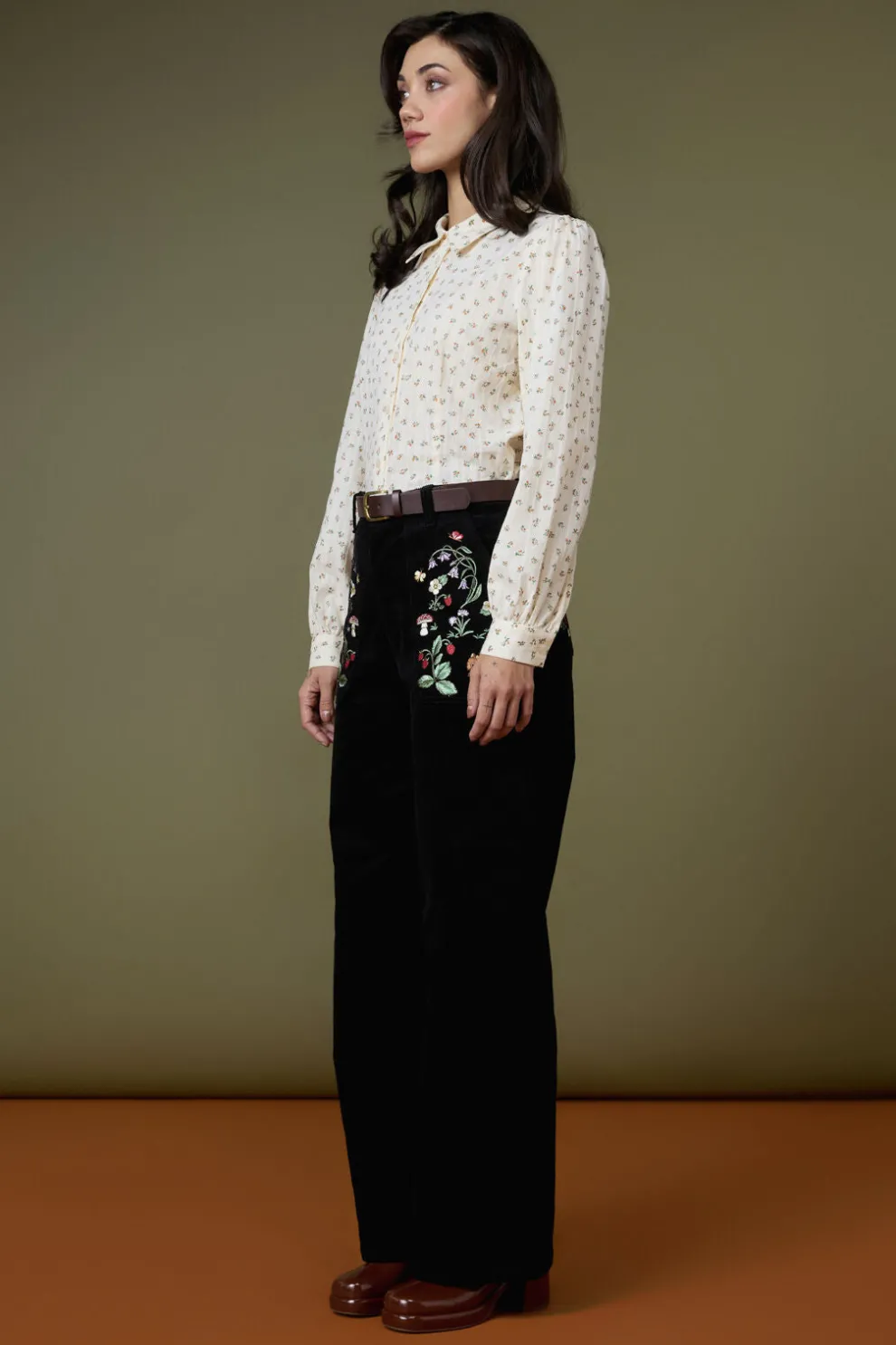 Lana Ditsy Floral Blouse