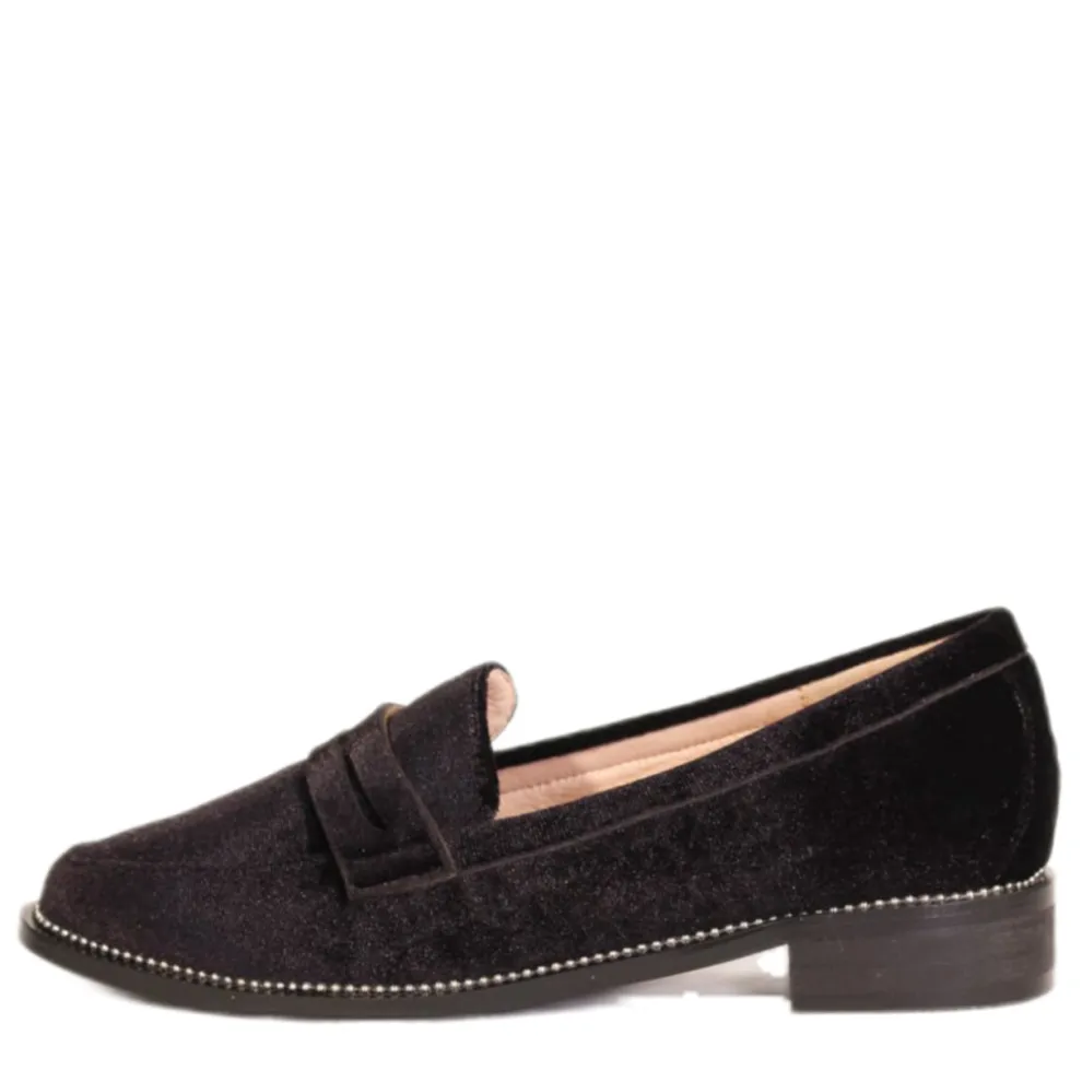 Lea Velvet Loafers