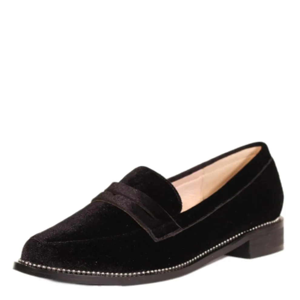 Lea Velvet Loafers