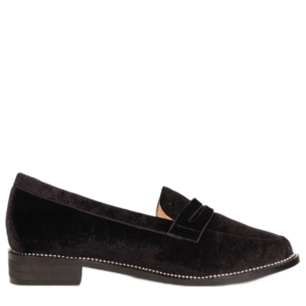 Lea Velvet Loafers