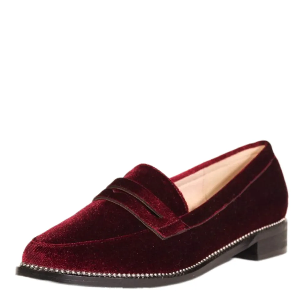 Lea Velvet Loafers