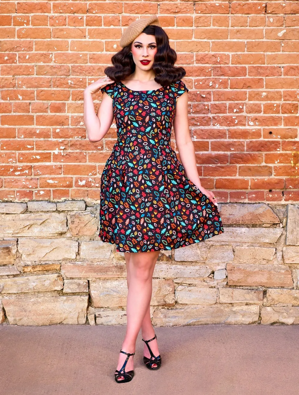 Leaves & Acorns Margaret Dress