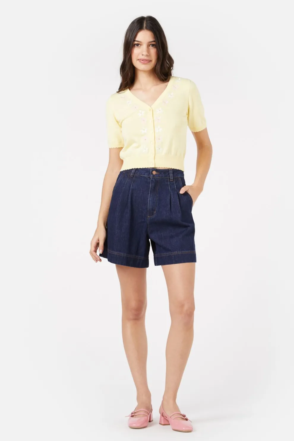 Lemonade Emb Cardigan