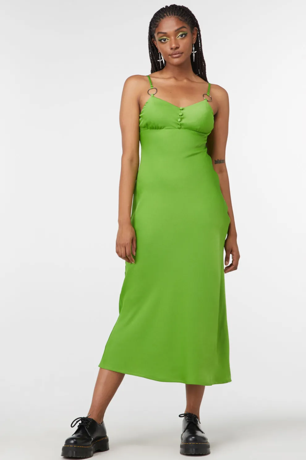 Lizzie Satin Bias Cut Dress