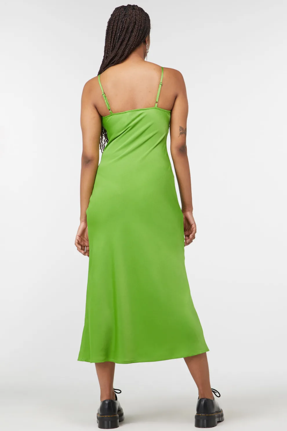 Lizzie Satin Bias Cut Dress