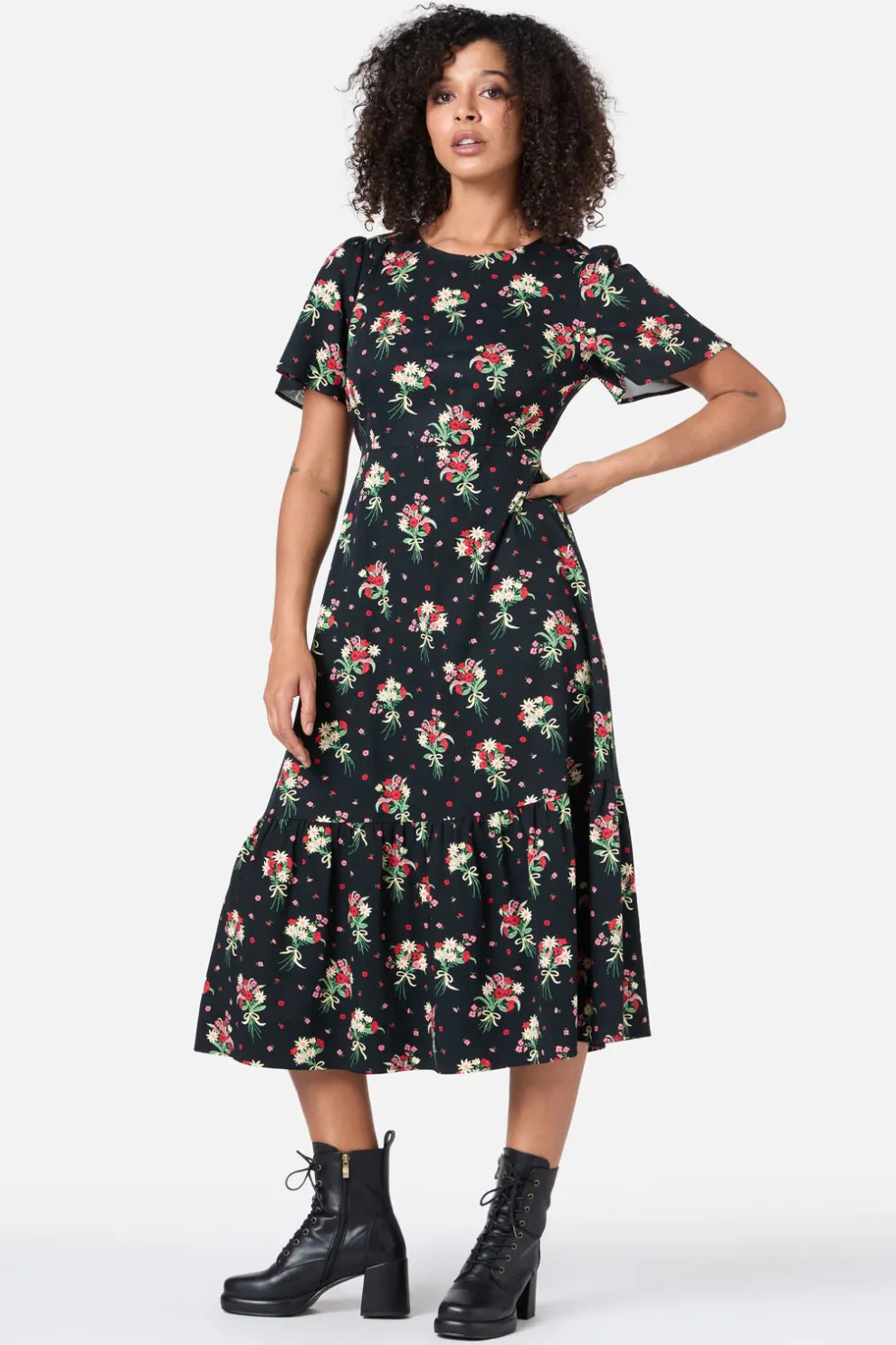 Lucia Floral Bow Dress