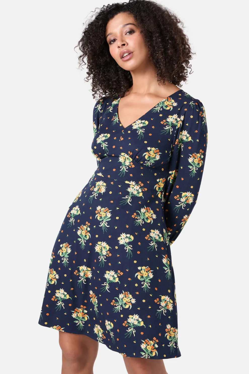 Lucia Floral Sleeved Dress