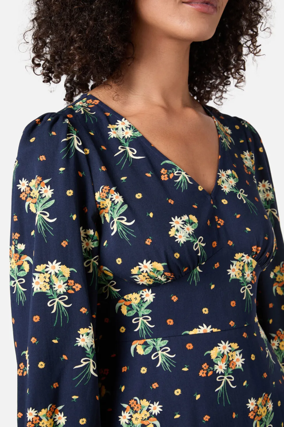 Lucia Floral Sleeved Dress