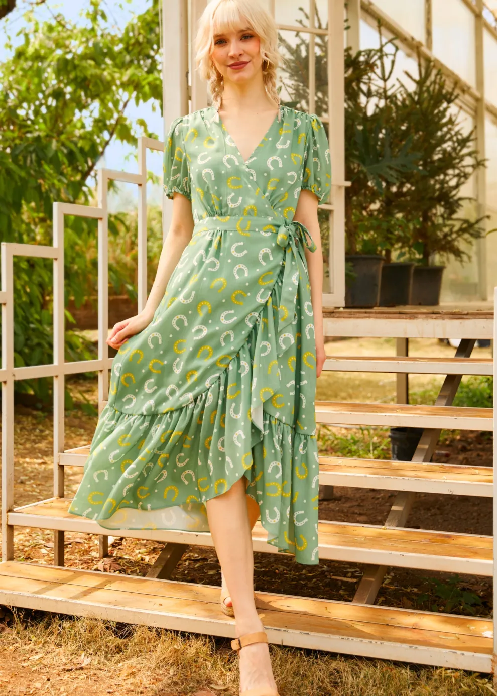 Luck Be a Lady Wrap Dress