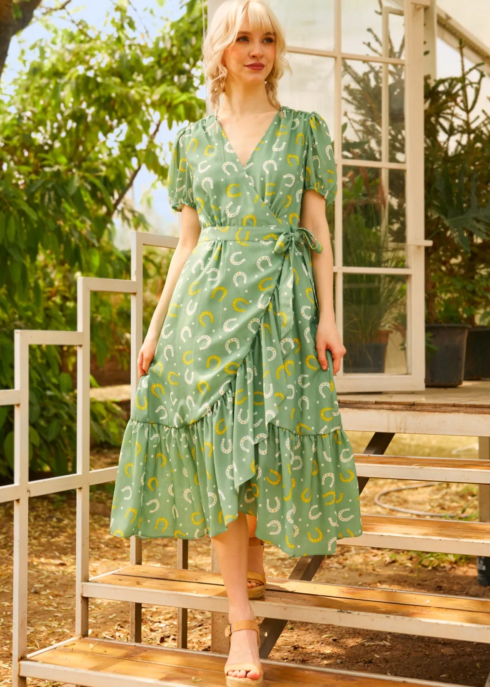 Luck Be a Lady Wrap Dress