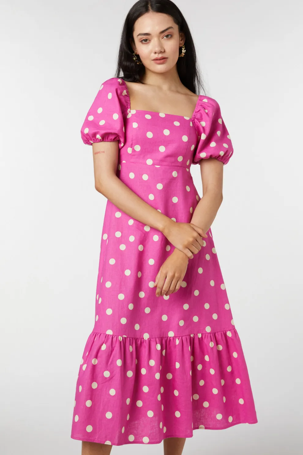 Lucy Polka Dot Midi Dress