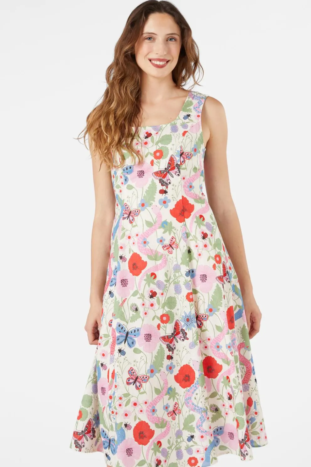 Luna Snake Midi Dress