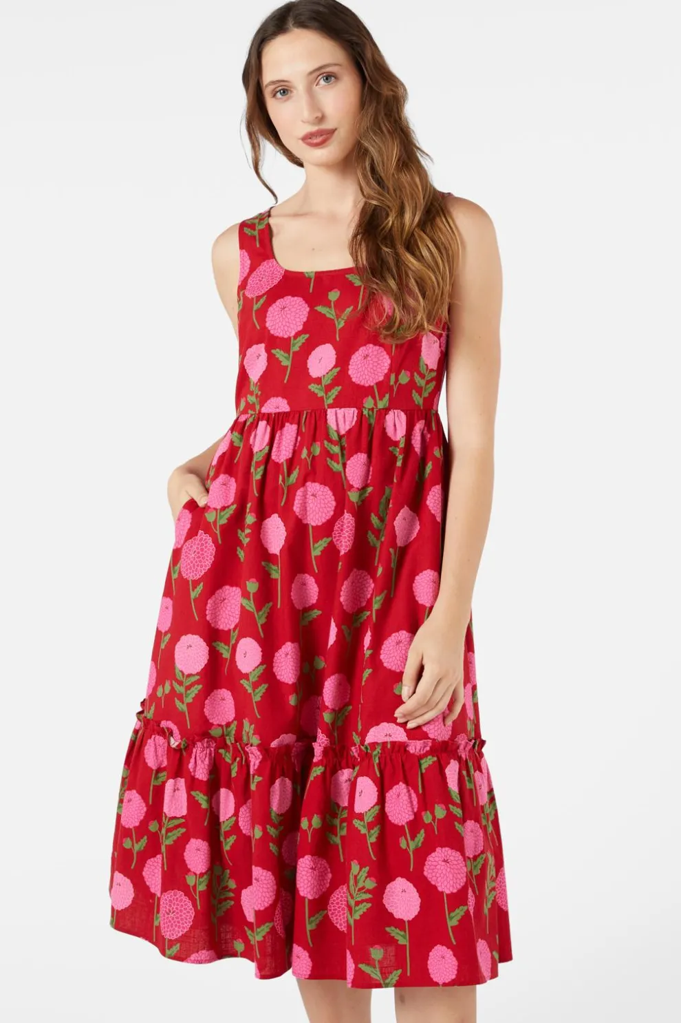 Marie Fleur Midi Dress