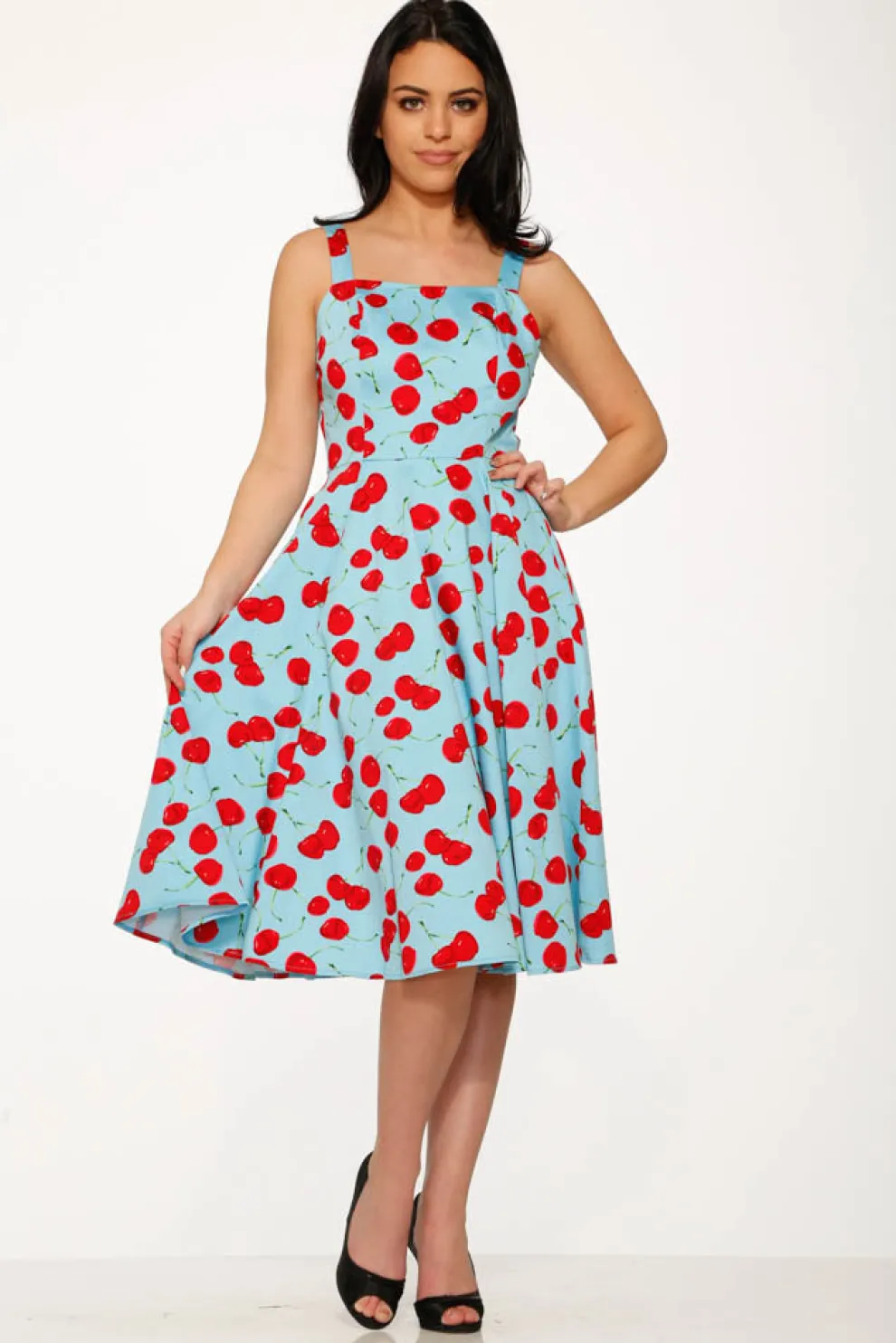 Martina Cherry Swing Dress