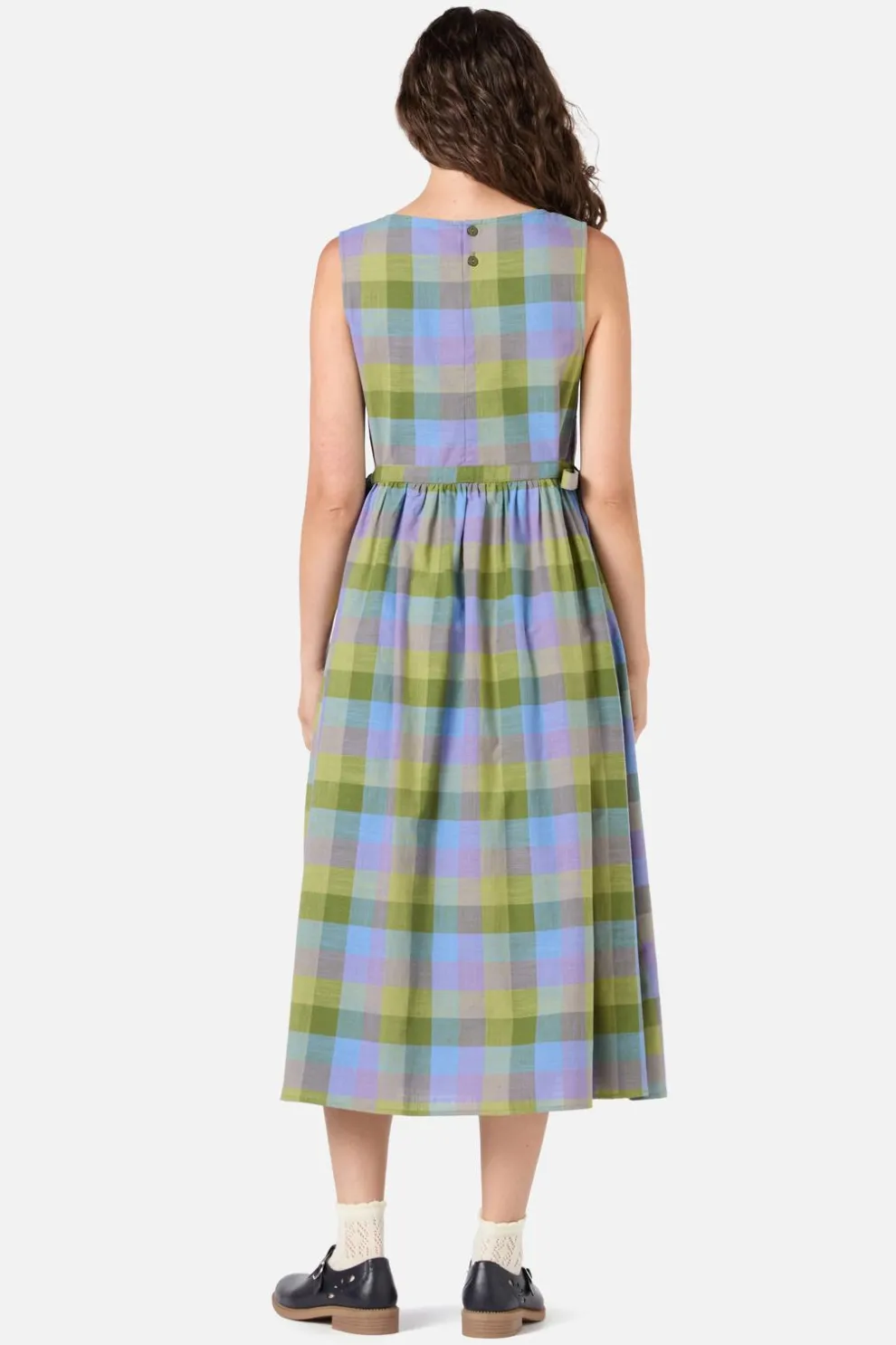 Maxine Check Midi Dress