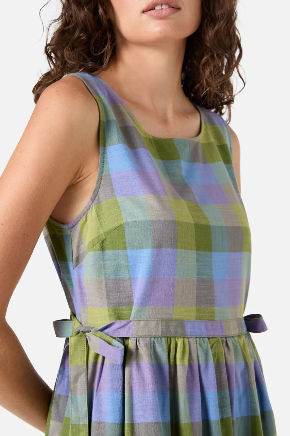 Maxine Check Midi Dress