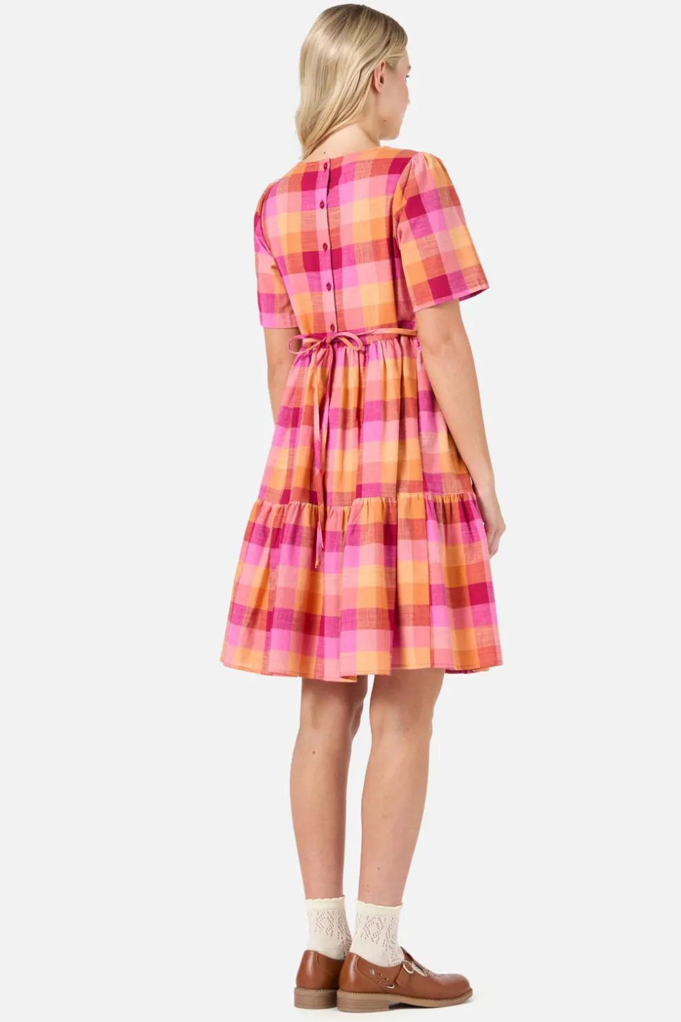 Maxine Check Smock Dress