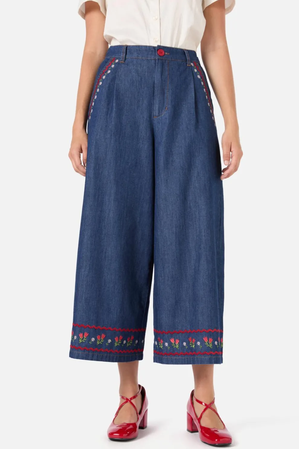 Meadow Embroidered Culotte