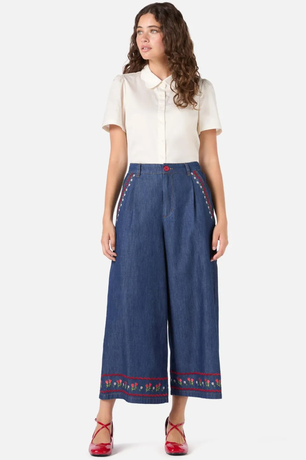 Meadow Embroidered Culotte