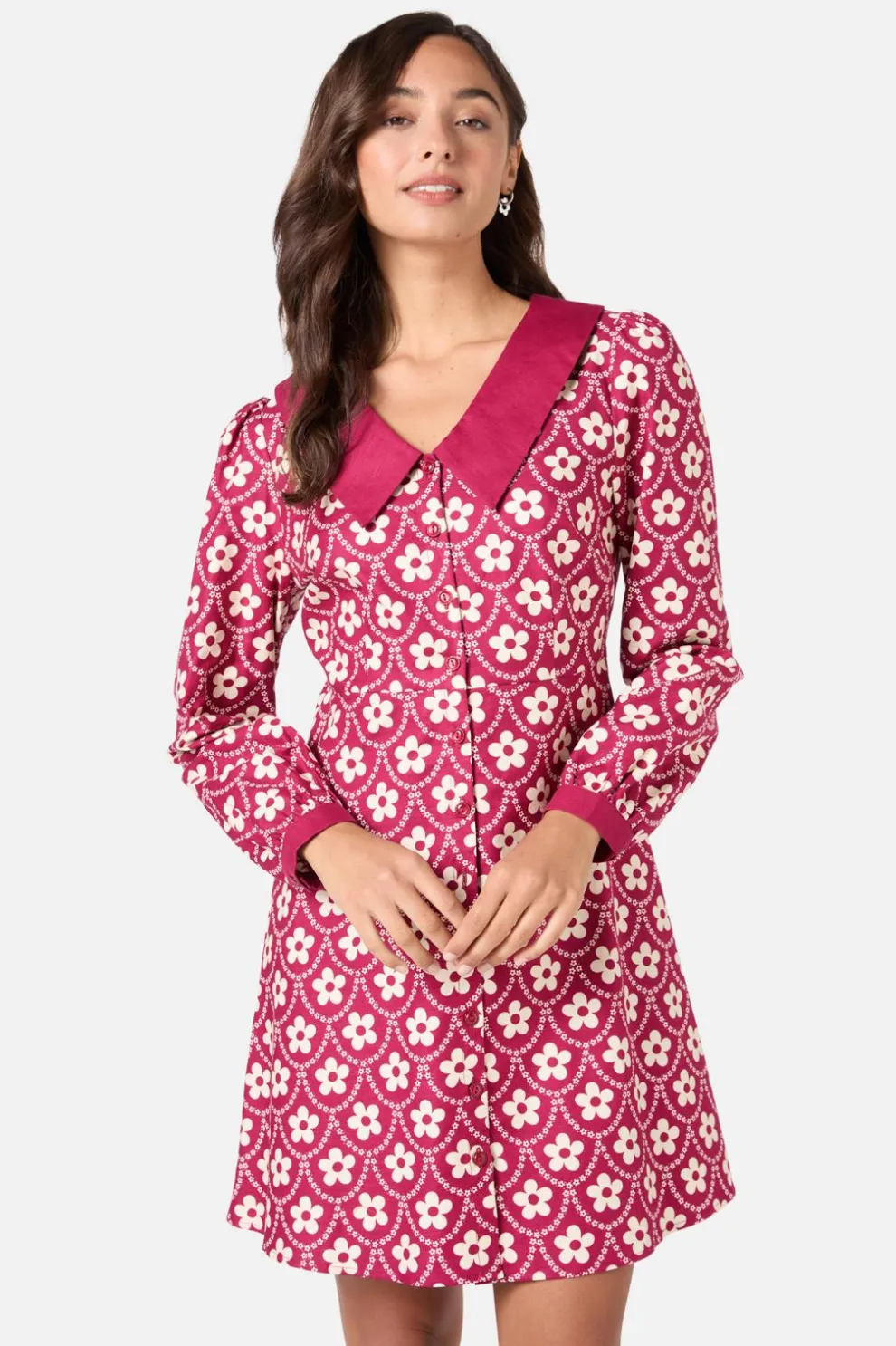 Megan Cute Collar Mini Dress