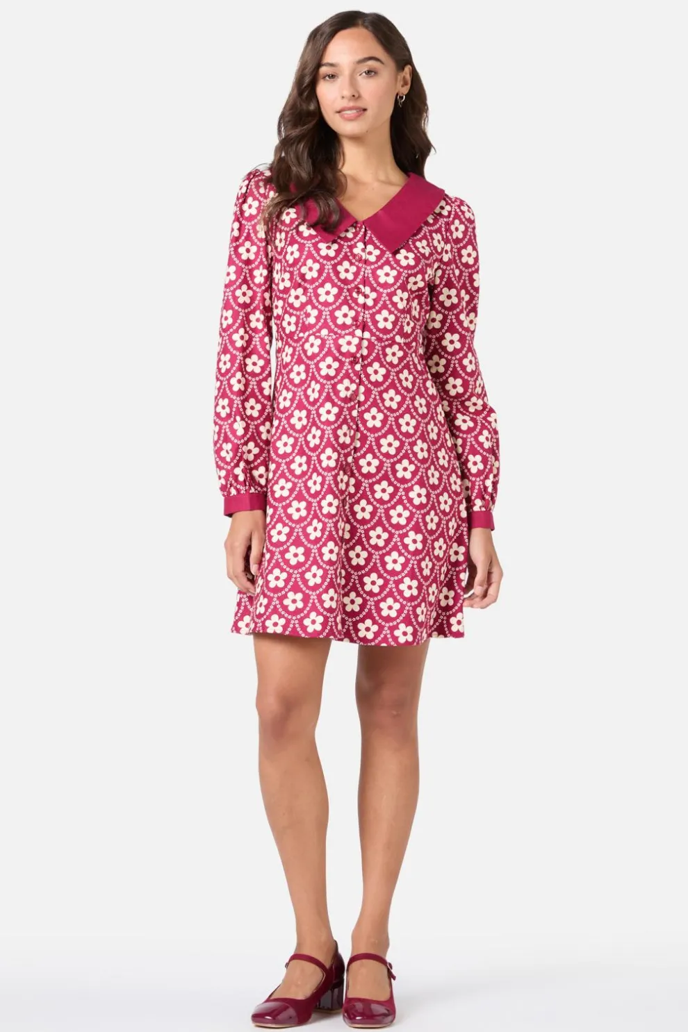 Megan Cute Collar Mini Dress