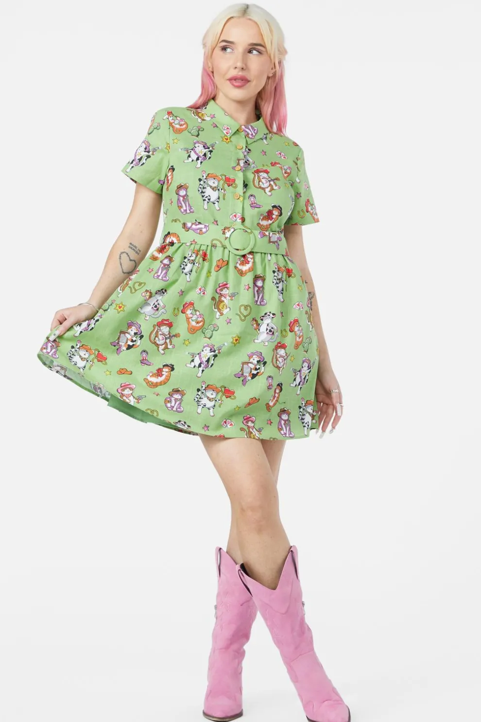 Meowdy Dress