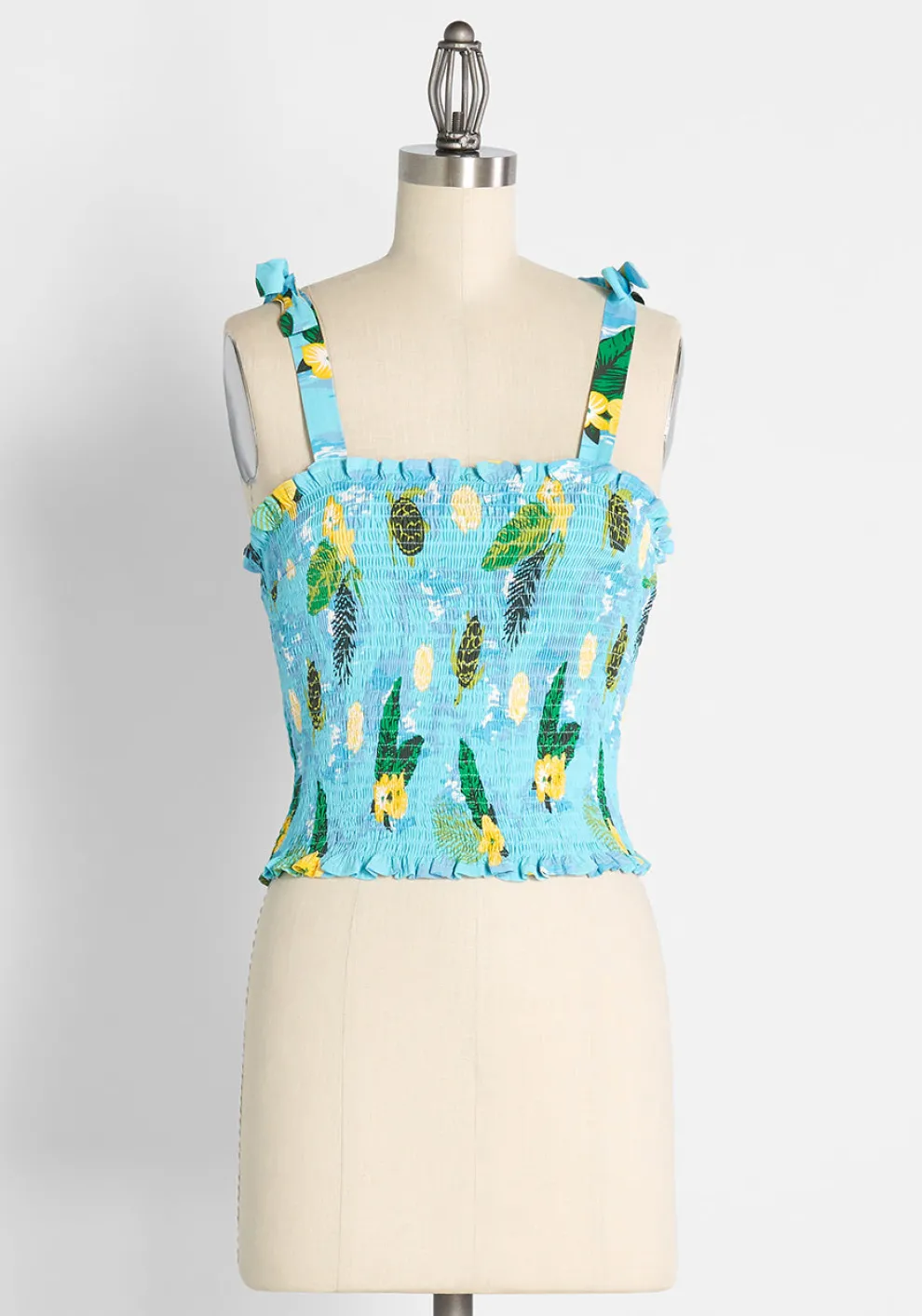 ModCloth x Collectif Sea Turtle Soiree Smocked Tank Top