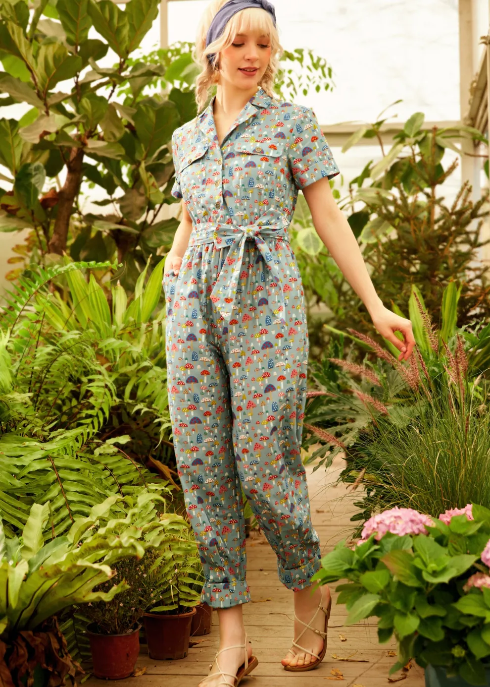 Mushroom About Town Jumpsuit