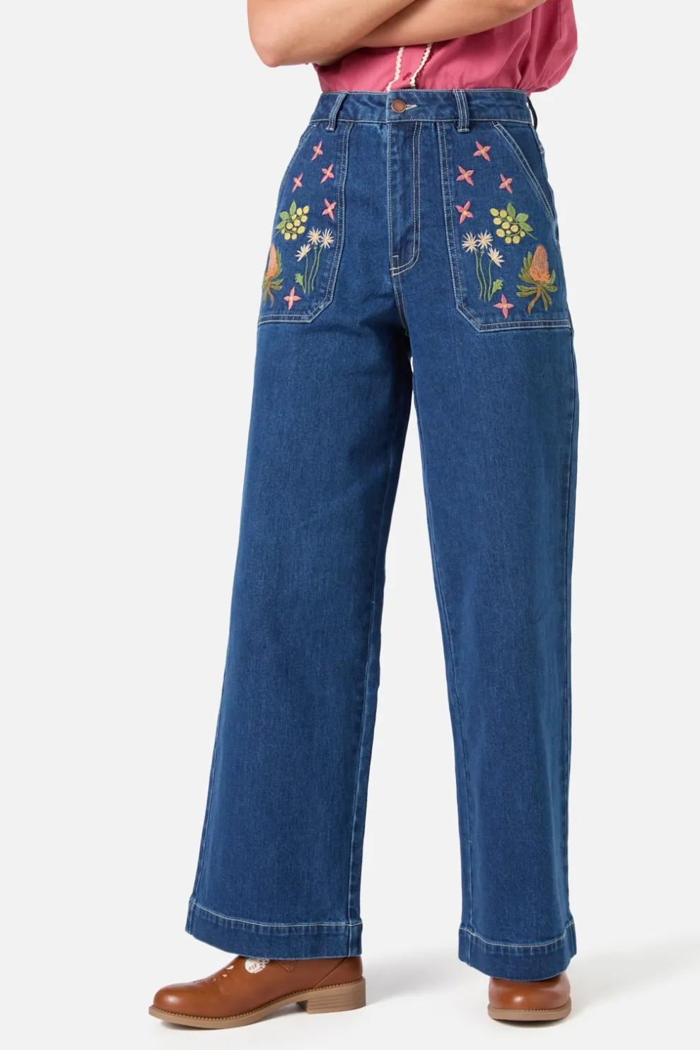 Native Embroidered Denim Jean