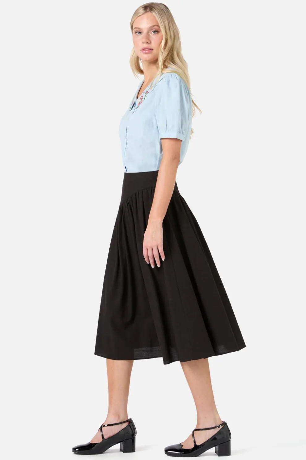 Nell Gathered Yoke Skirt