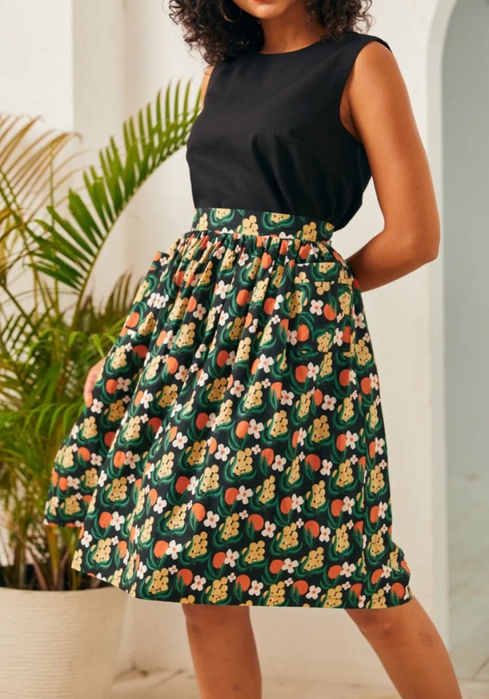 Ocean Breeze Midi Skirt
