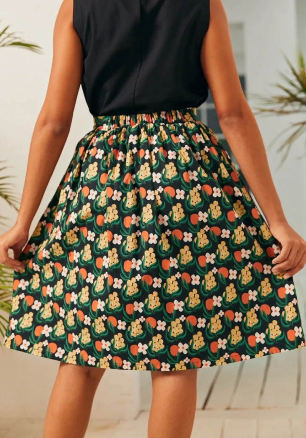 Ocean Breeze Midi Skirt