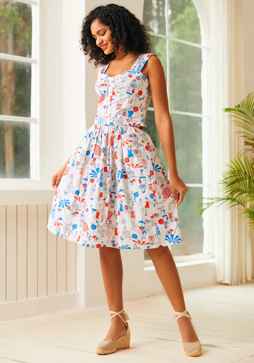 Ocean Breeze Midi Skirt