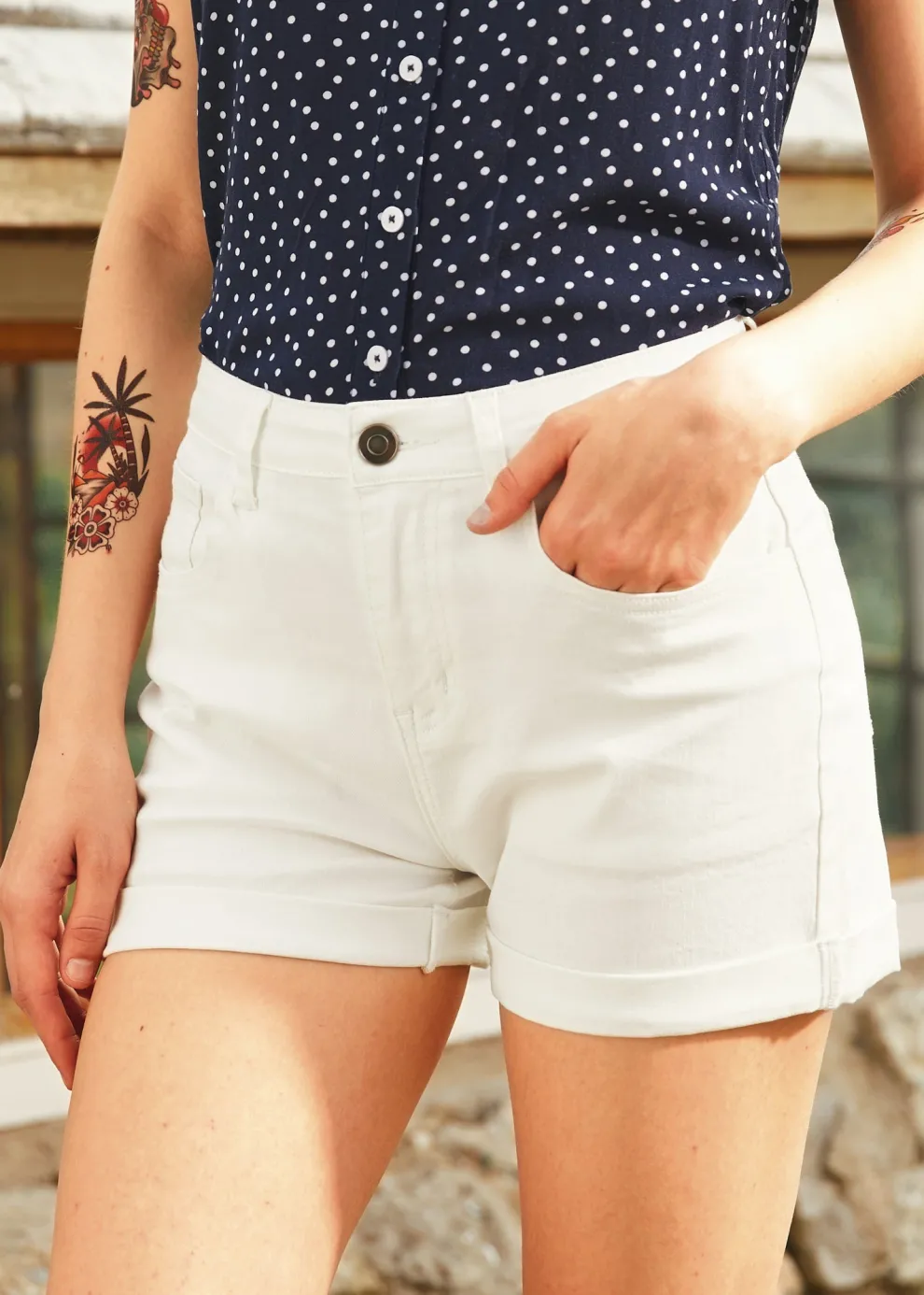 Old School Cool Roll-Cuffed Shorts