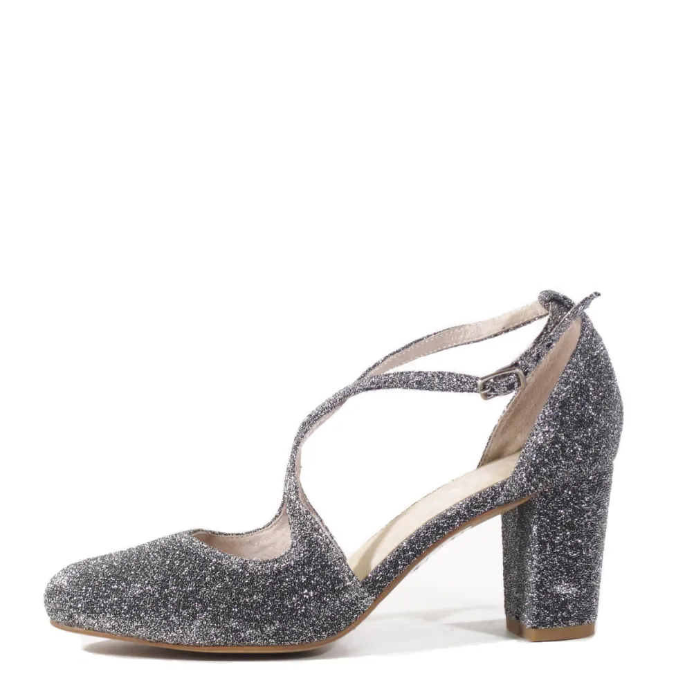Oren Glitter Mary Jane Heels