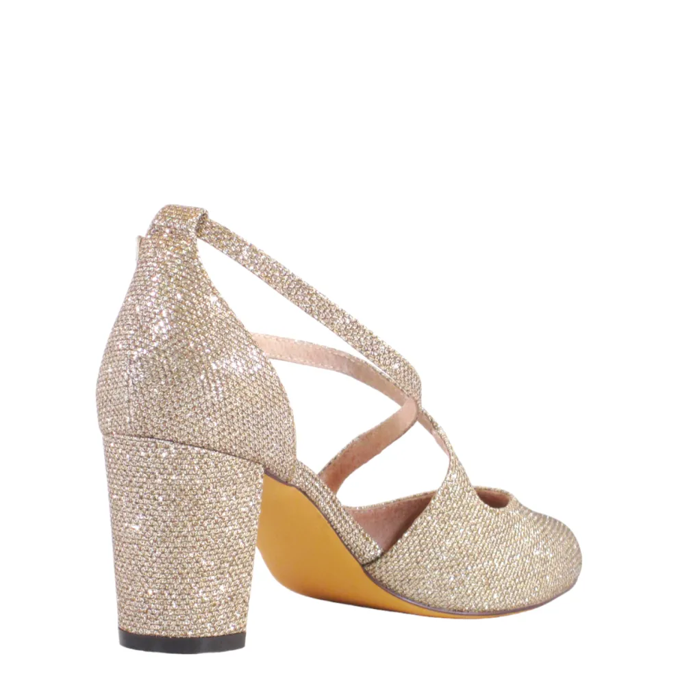 Oren Glitter Mary Jane Heels