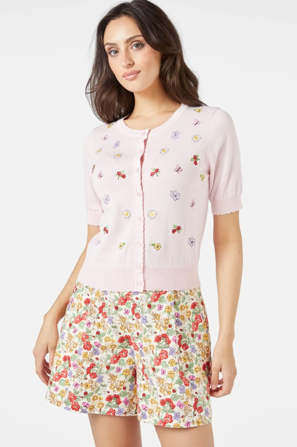Papillon Embroidered Cardi