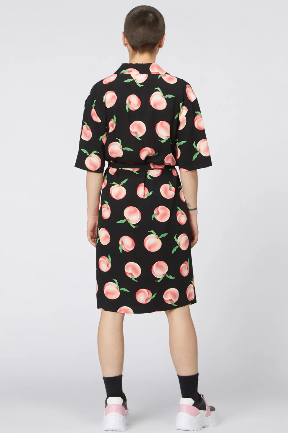 Peachy Viscose Shirt Dress