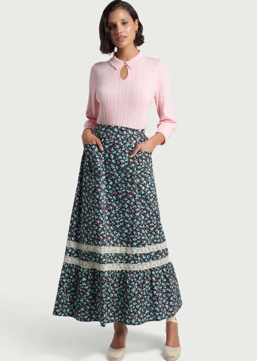 Pearly Paradise Keyhole Sweater